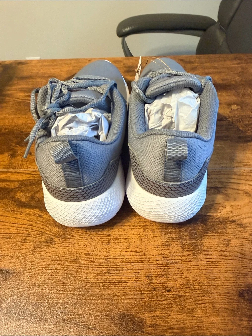 adidas Light Gray Athletic Sneakers with Maroon Stripes Men’s